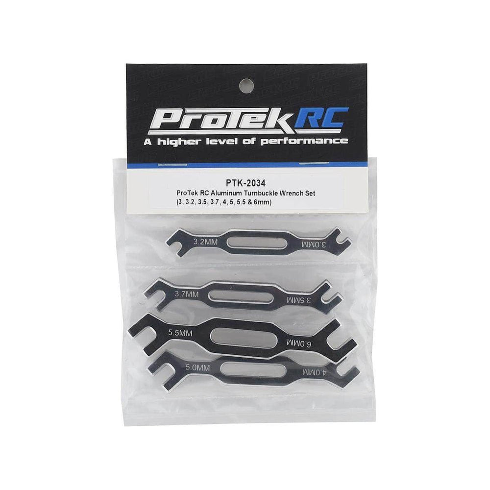 PTK-2034, ProTek RC Aluminum Turnbuckle Wrench Set  (3, 3.2, 3.5, 3.7, 4, 5, 5.5 & 6mm)