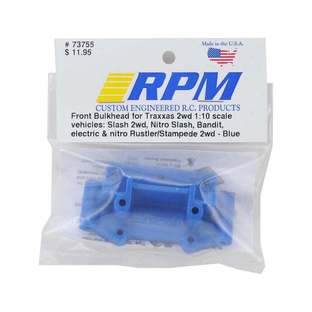 RPM73755, RPM Traxxas 2WD Front Bulkhead (Blue)