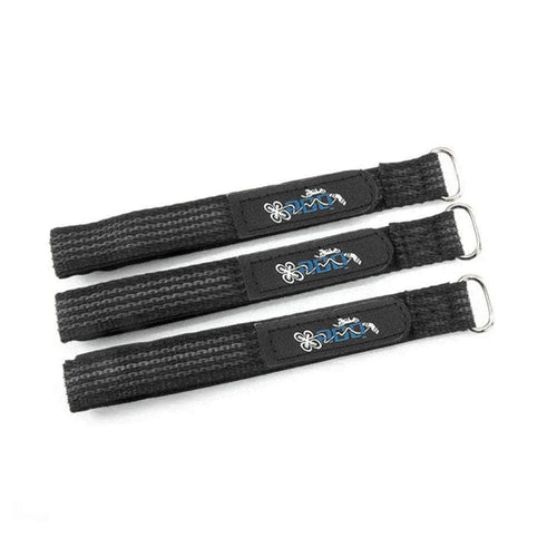 Shenzhen Sun Nice PERSONAL BATTERIES & ACCESSORIES 20x350mm RDQ New Logo Kevlar Lipo Strap w/ Woven Rubber Grip and Metal Buckle (3PK)