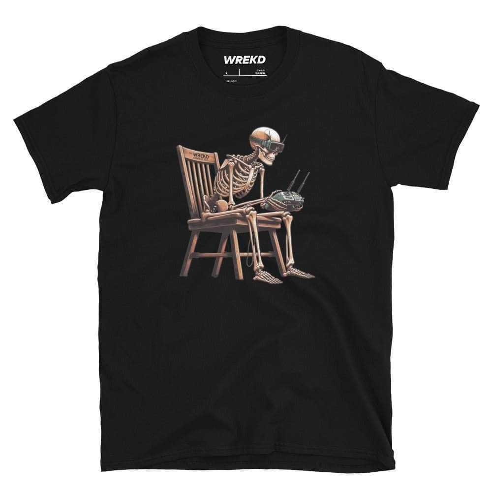 Skeleton FPV Unisex Graphic Tee by WREKD Co. - Choose Size