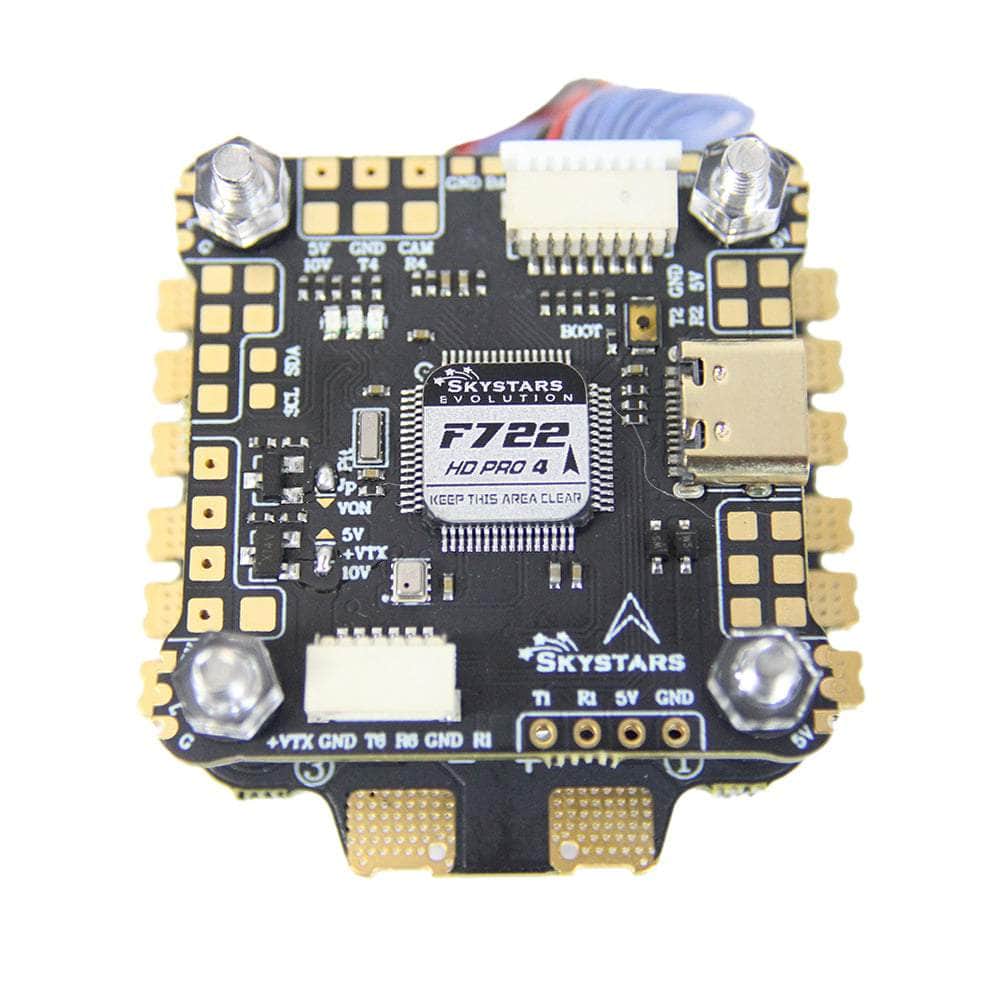 SKYSTARSRC Stack SkyStarsRC Fly Stack F7 HD Pro4 3-6S 30x30 Stack/Combo (F722 FC / KM65 F4 128K 32Bit 65A 4in1 ESC) - MPU6000