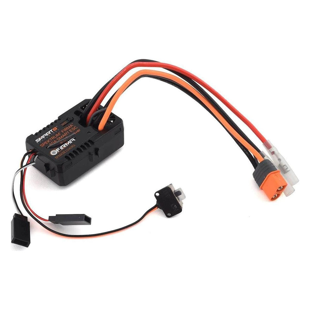 SPMXSE1040RX, Spektrum RC Firma 40 Amp Brushed Smart 2-in-1 ESC & Receiver