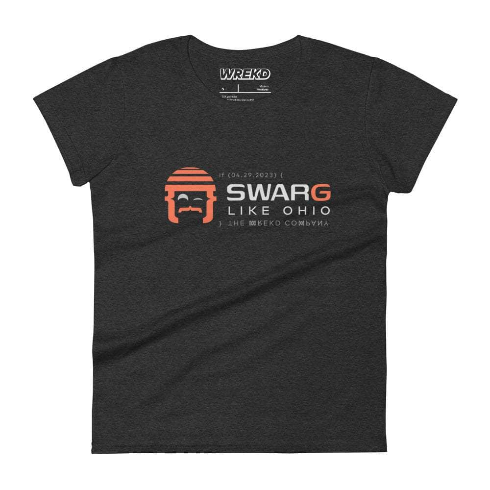 WREKD "SWARG LIKE OHIO" Parody Goggle Dooms Day Women's Tee