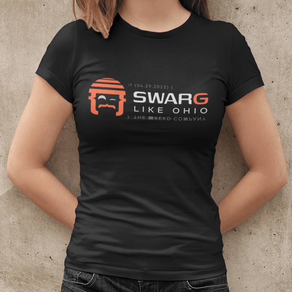 WREKD "SWARG LIKE OHIO" Parody Goggle Dooms Day Women's Tee