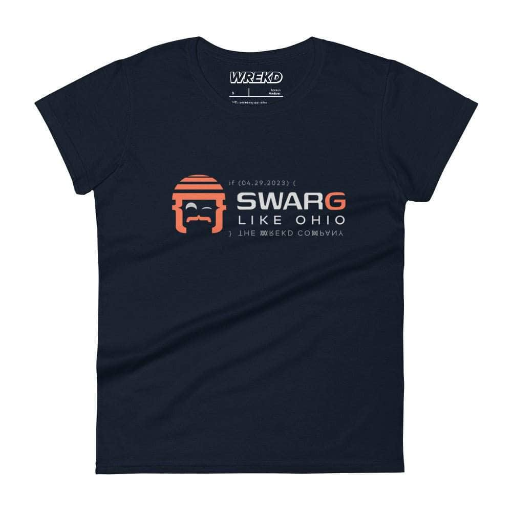 WREKD "SWARG LIKE OHIO" Parody Goggle Dooms Day Women's Tee