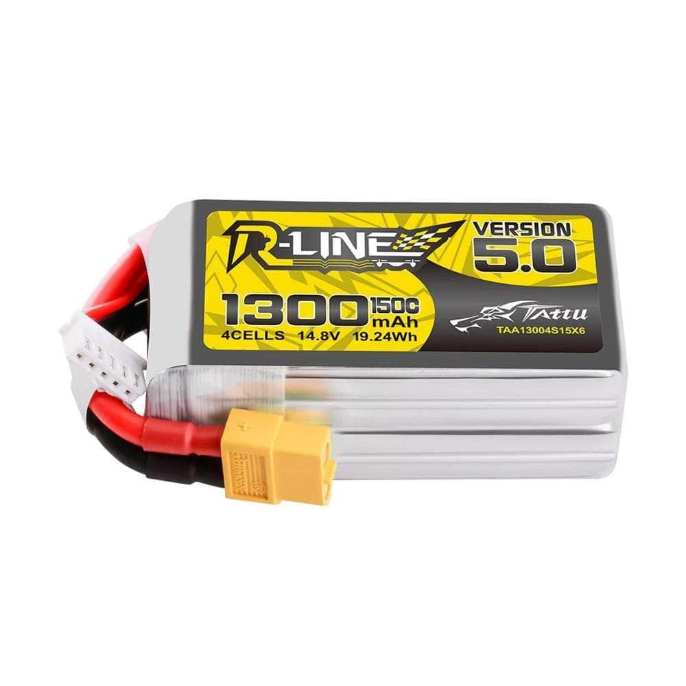 Tattu R-Line Version 5.0 1300mAh 4S 14.8V 150C Lipo Battery - XT60