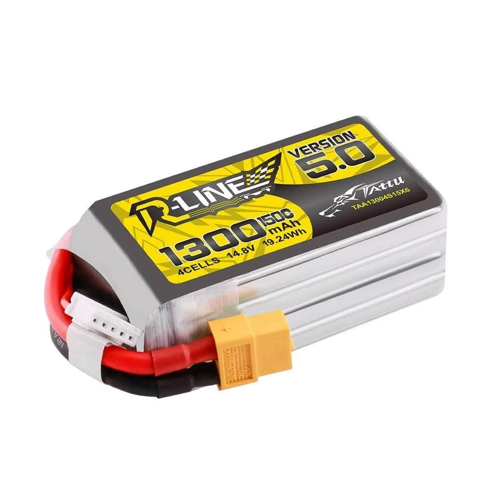 Tattu R-Line Version 5.0 1300mAh 4S 14.8V 150C Lipo Battery - XT60