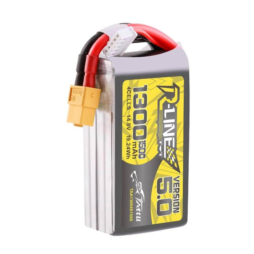 Tattu R-Line Version 5.0 1300mAh 4S 14.8V 150C Lipo Battery - XT60