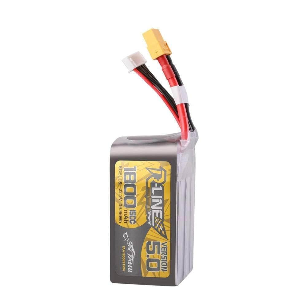 Tattu R-Line Version 5.0 1800mAh 6S 150C 22.2V LiPo Battery - XT60