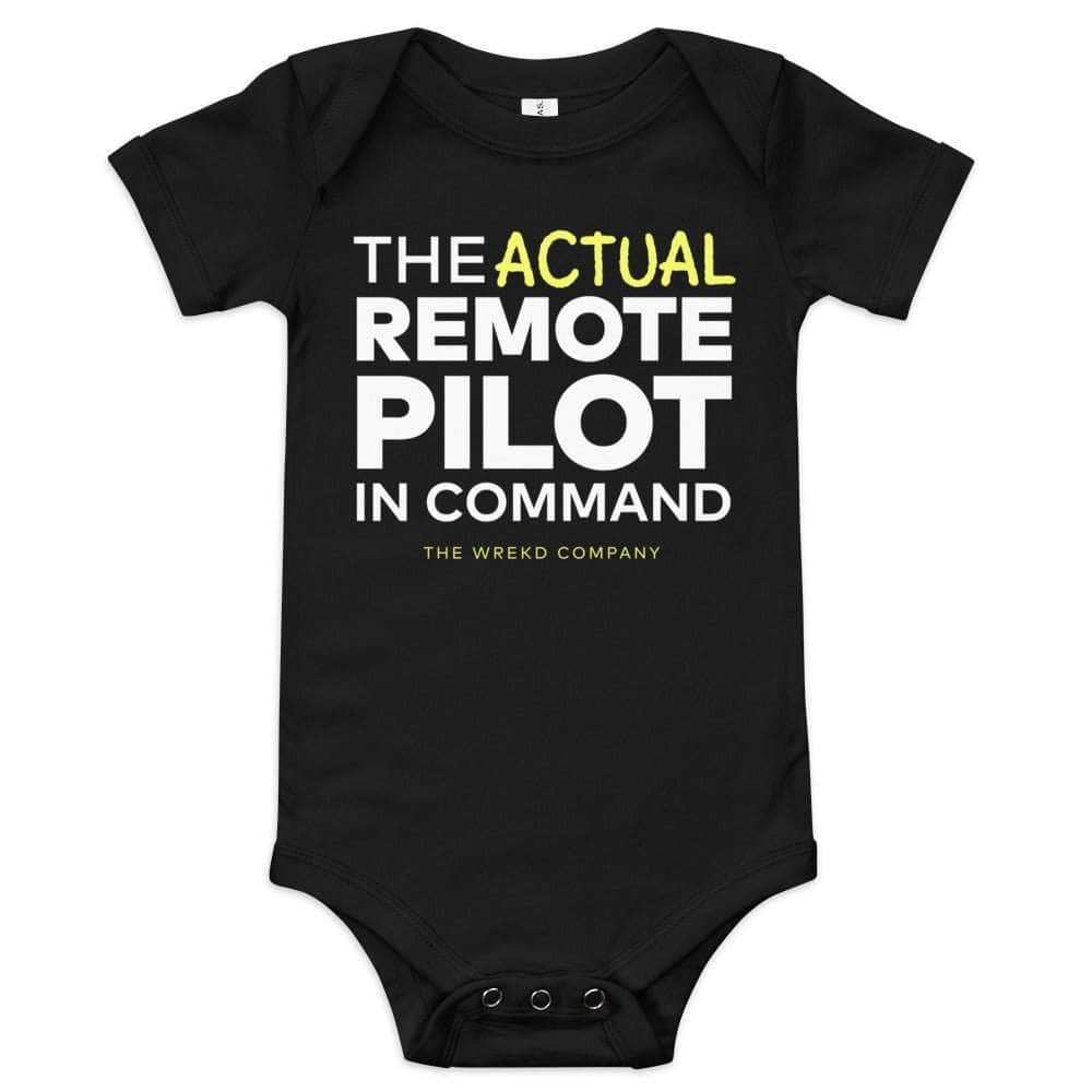 WREKD "The Actual Remote Pilot In Command" Onesie by WREKD Co.