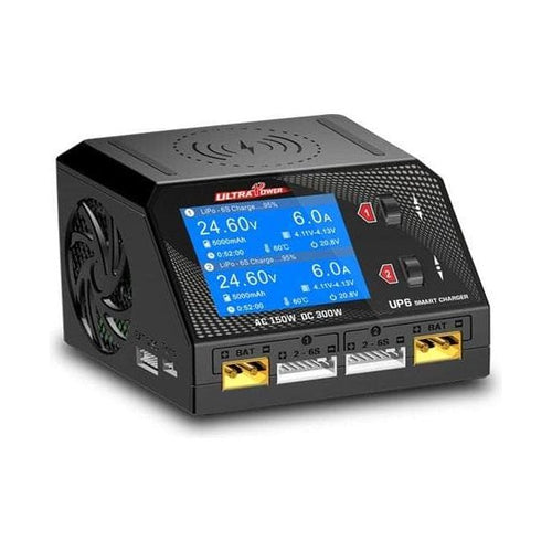 ULTRAPOWER Charger (AS-IS) UltraPower UP6 200W 10A 1-6S LiPo/LiHV Dual Channel AC/DC Charger (NO CABLES)