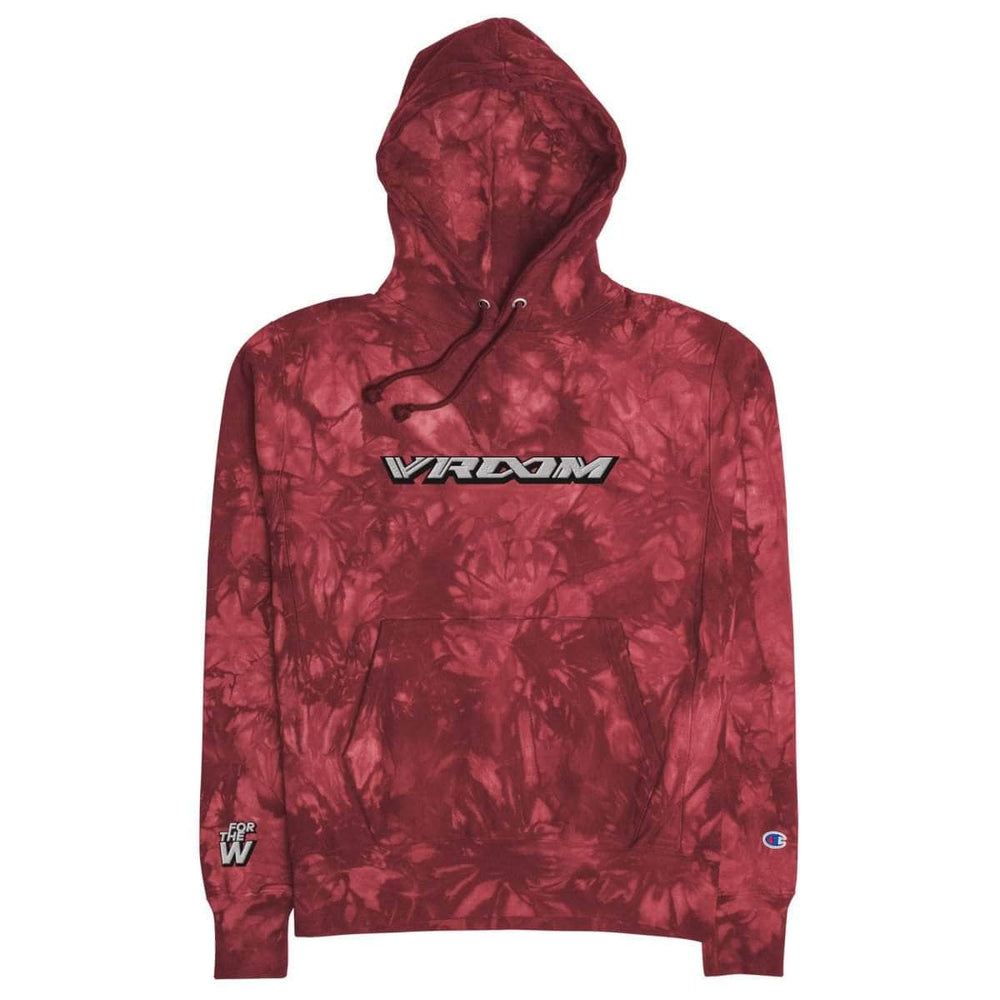 VROOM x For The Dub Embroidered Unisex Champion Tie-Dye hoodie