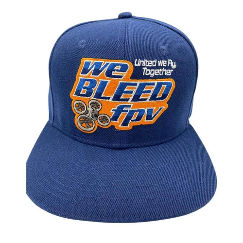 weBLEEDfpv MERCHANDISE Official weBLEEDfpv Navy Adjustable Velcro Snapback Hat