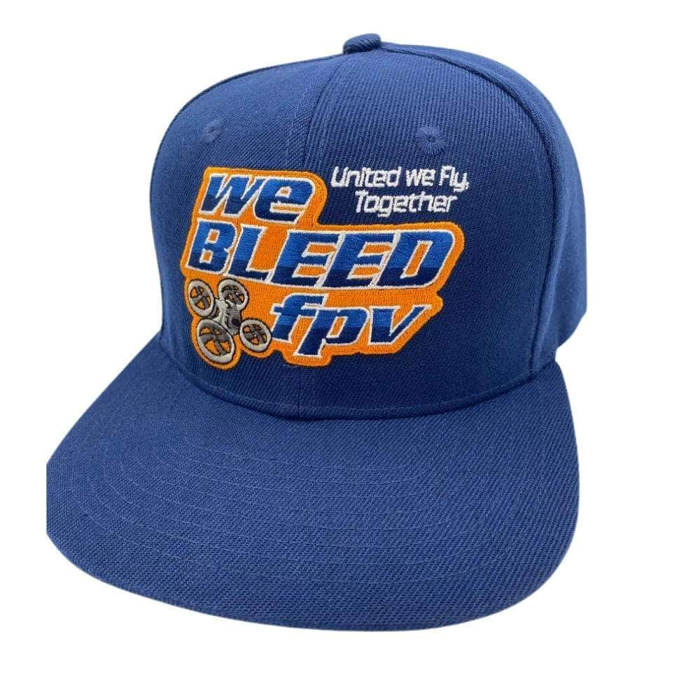 weBLEEDfpv MERCHANDISE Official weBLEEDfpv Navy Adjustable Velcro Snapback Hat