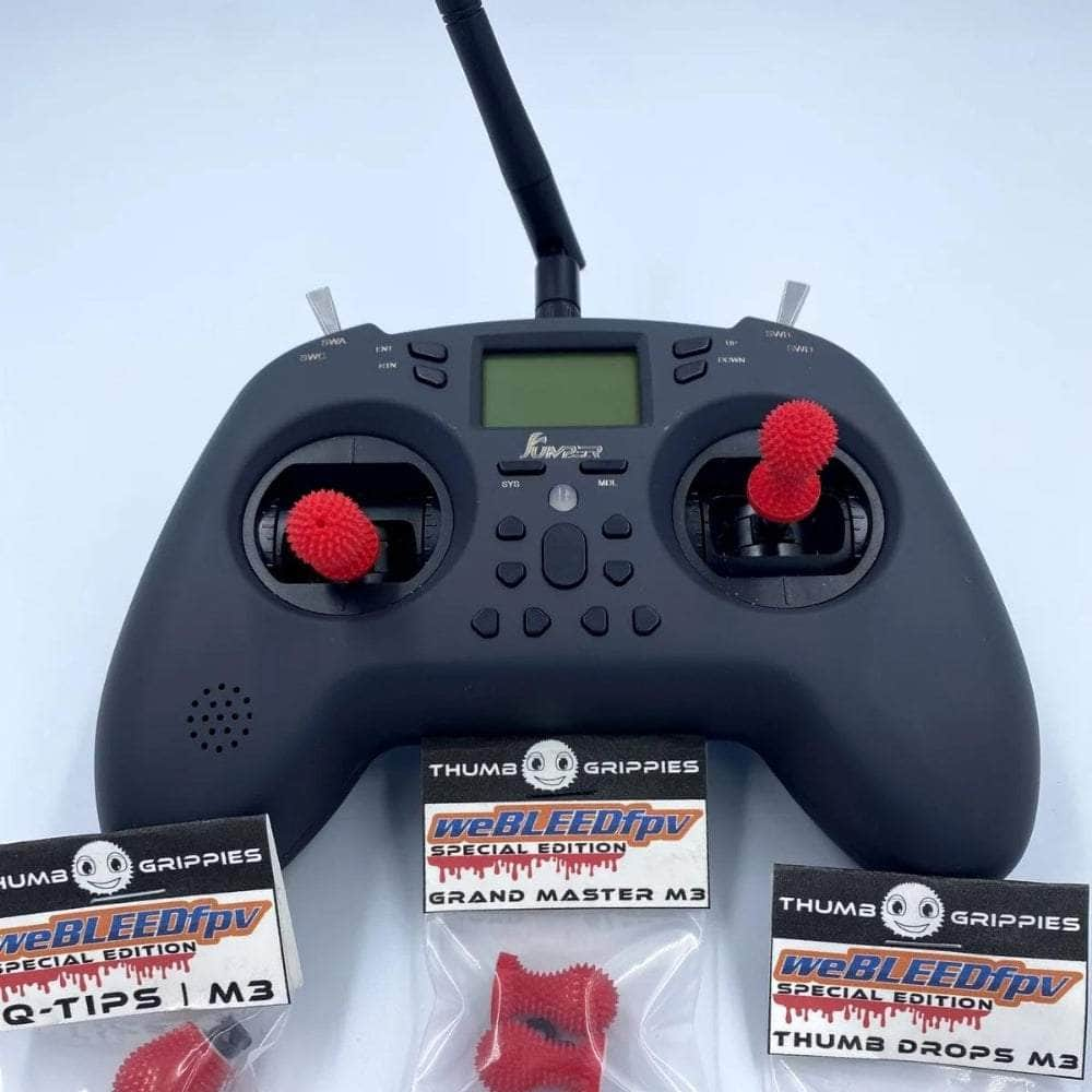 weBLEEDfpv RADIO TRANSMITTERS Thumb Grippies weBLEEDfpv Special Edition