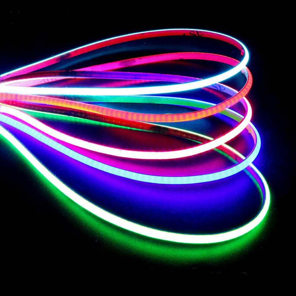 WREKD 24V COB LED 4mm Wide Flexible Strip w/ 480LEDs/M - 39" Strip - Choose Color