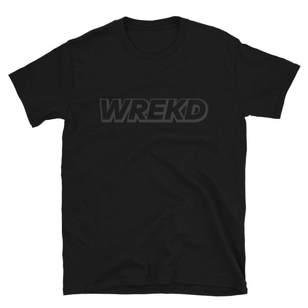 WREKD Black on Black Short-Sleeve Unisex Tee