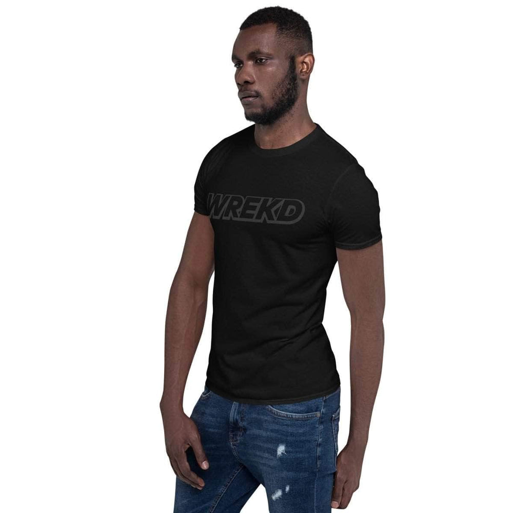 WREKD Black on Black Short-Sleeve Unisex Tee