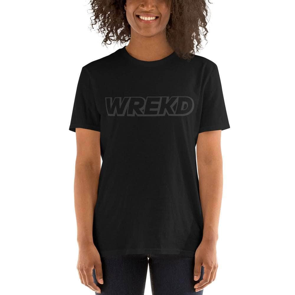 WREKD Black on Black Short-Sleeve Unisex Tee