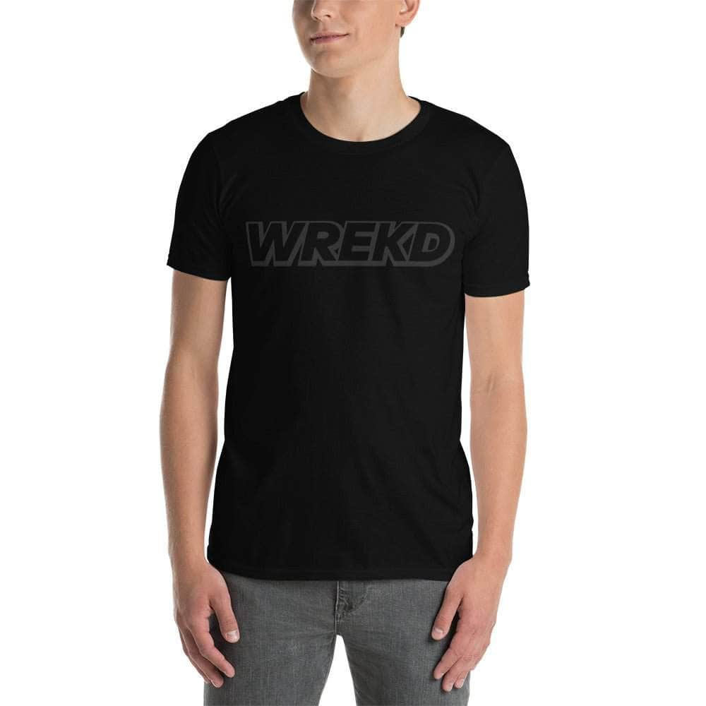 WREKD Black on Black Short-Sleeve Unisex Tee