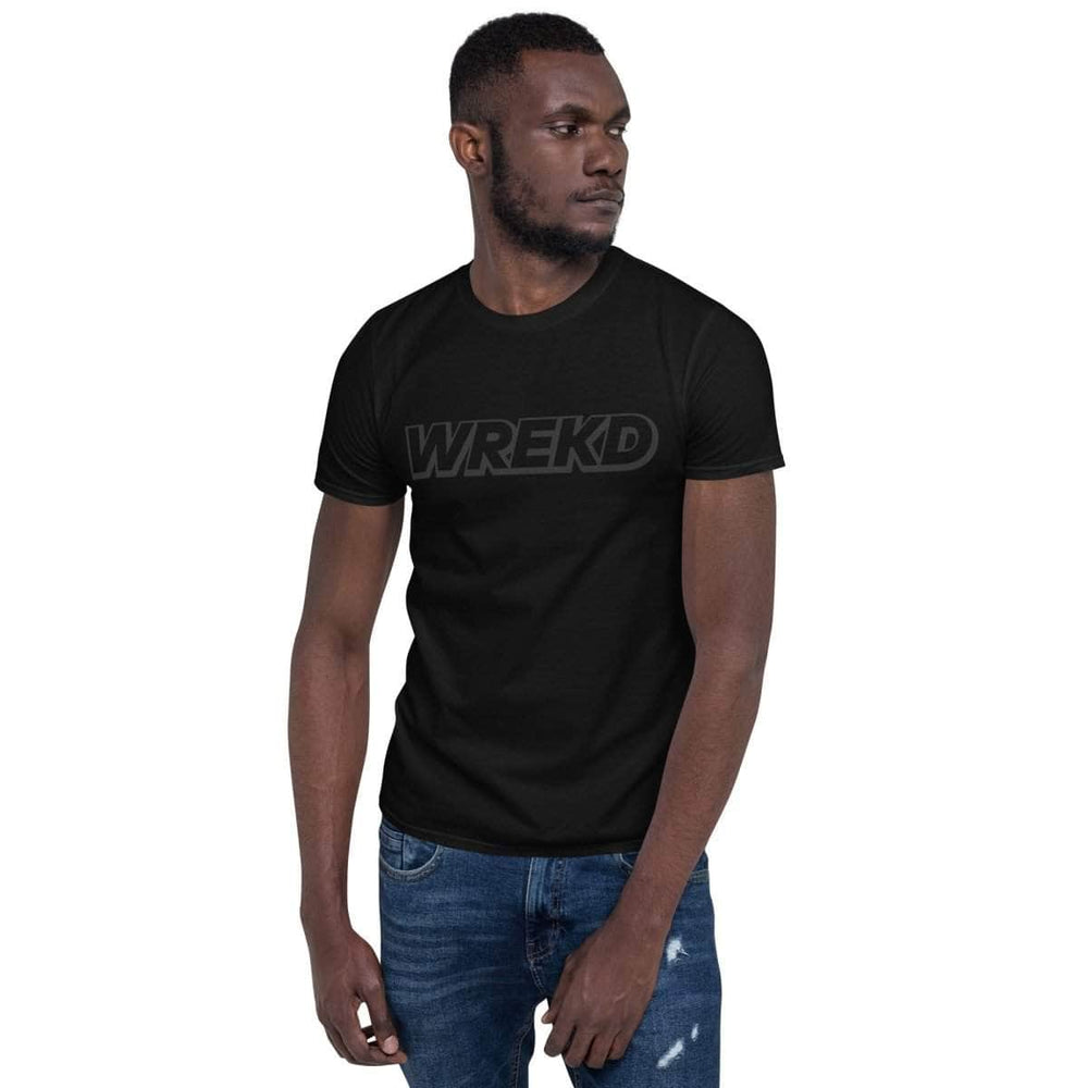 WREKD Black on Black Short-Sleeve Unisex Tee