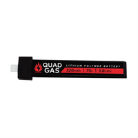 WREKD Co. WREKD Battery Quad Gas 1S 320mAh 75C Battery w/ BT2.0 for Micro/Whoops