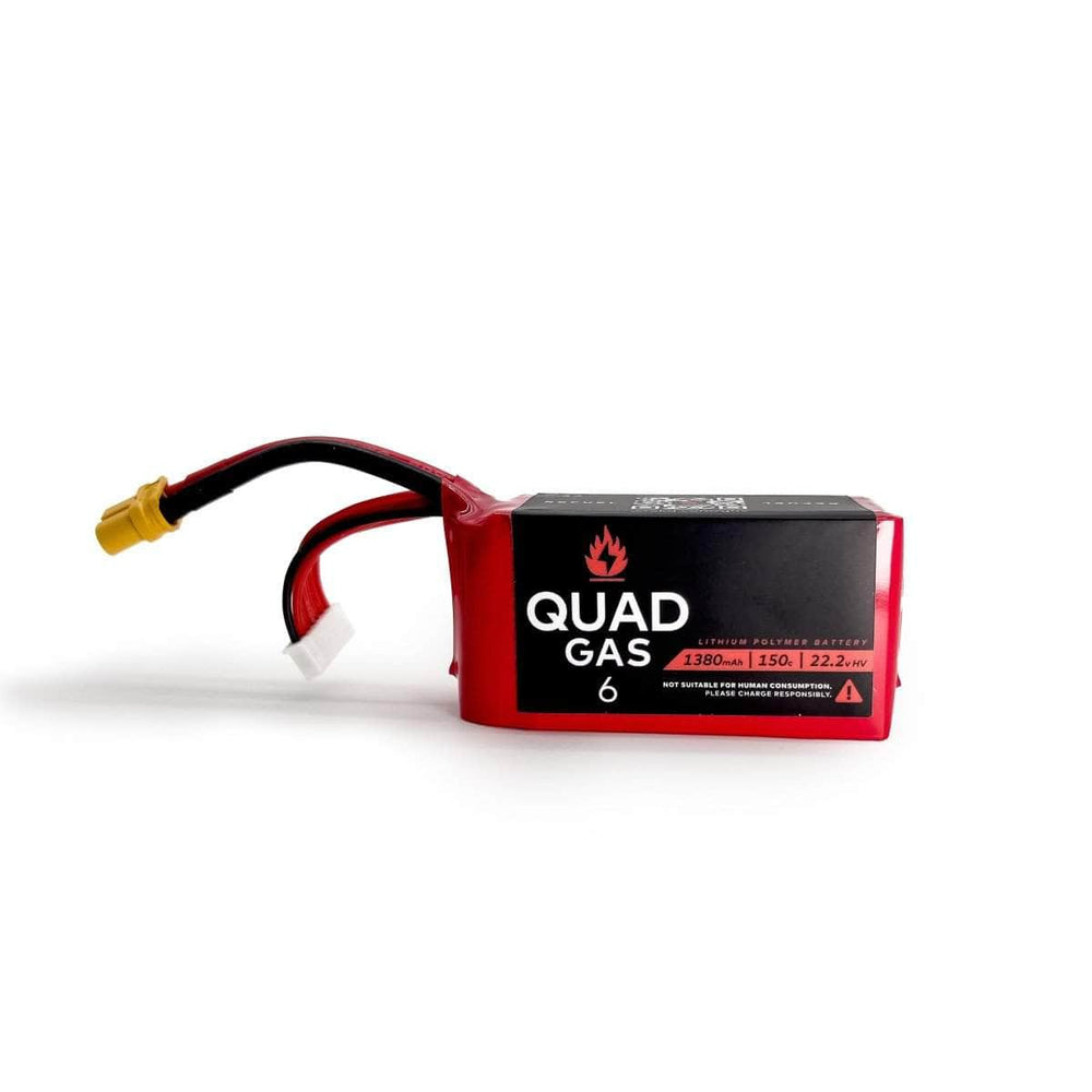 WREKD Co. WREKD Battery Quad Gas 6S 1380mAh 150c LiPo Battery (1pc)