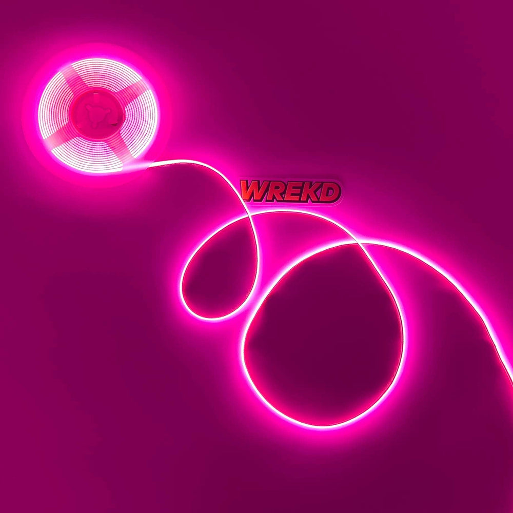 WREKD Co. LED Lighting Pink WREKD 5V COB LED 2.7mm Wide Flexible Strip w/ 480LEDs/M - 39" Strip - Choose Color