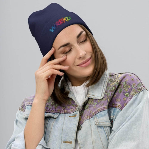 WREKD Co. WREKD Swag WREKD Colorful Embroidered Beanie