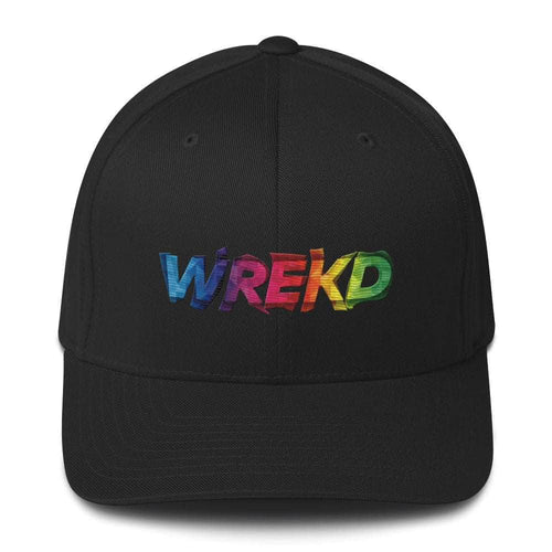 WREKD Co. WREKD Swag WREKD Colorful Logo Flexfit Structured Cap