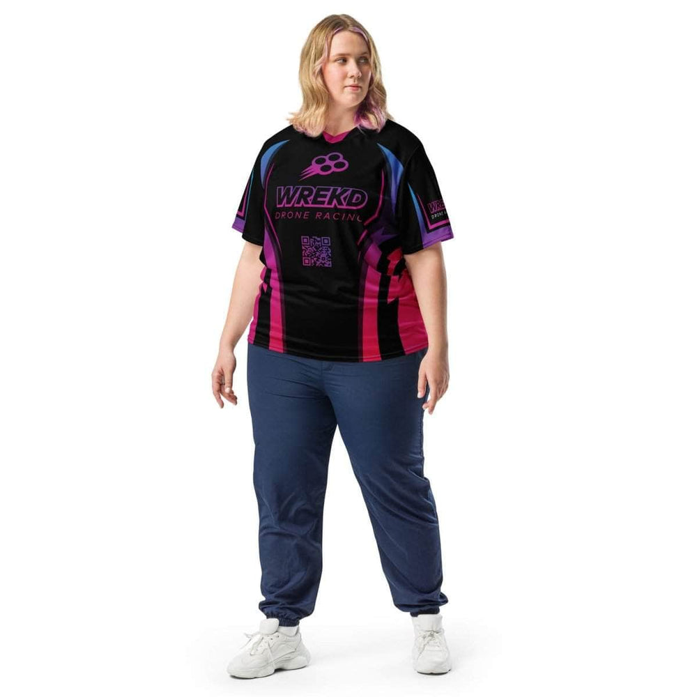 WREKD Co. WREKD Swag WREKD Drone Racing Community Jersey - Hotness Pink