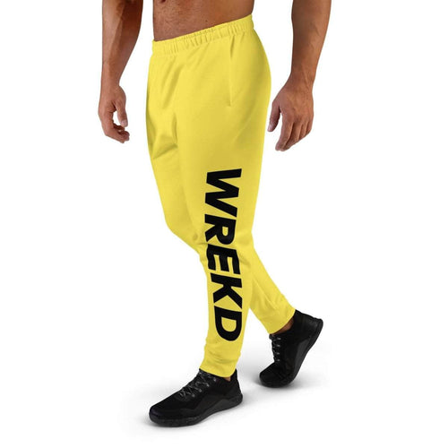 WREKD Co. WREKD Swag WREKD Drone Racing Men's Joggers - Yellow