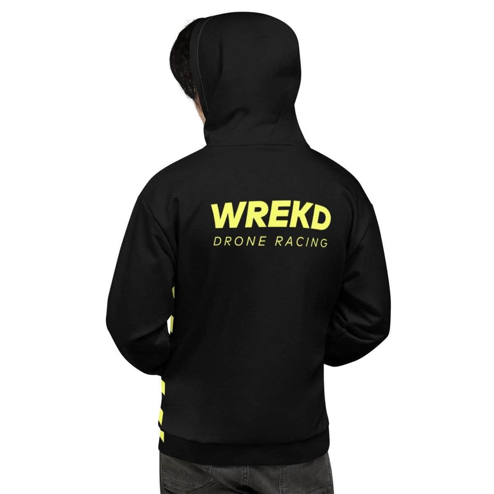 WREKD Co. WREKD Swag WREKD Drone Racing Unisex Hoodie - Black