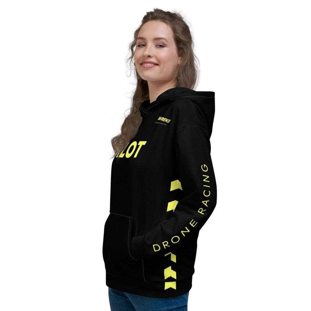 WREKD Co. WREKD Swag WREKD Drone Racing Unisex Hoodie - Black