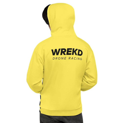 WREKD Co. WREKD Swag WREKD Drone Racing Unisex Hoodie - Yellow