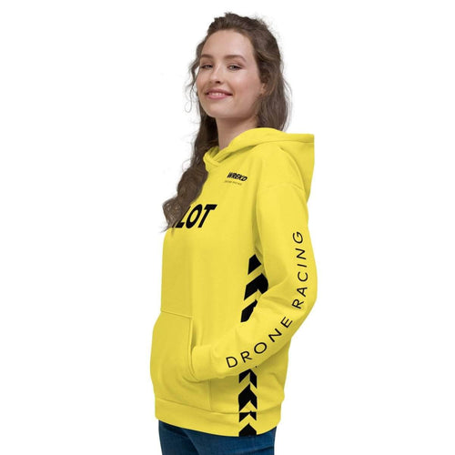 WREKD Co. WREKD Swag WREKD Drone Racing Unisex Hoodie - Yellow