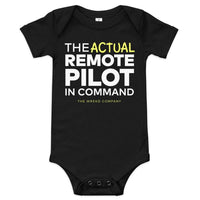 WREKD Co. WREKD Swag 6-12m WREKD "The Actual Remote Pilot In Command" Onesie by WREKD Co.