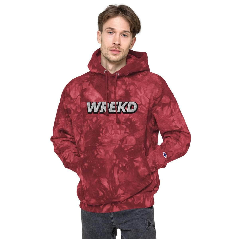 WREKD Co. WREKD Swag WREKD x VROOM Unisex Champion Tie-dye Hoodie