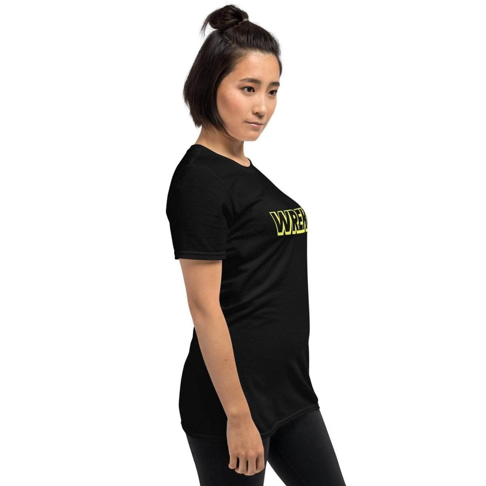 WREKD Co. WREKD Yellow on Black Short-Sleeve Unisex Logo Tee