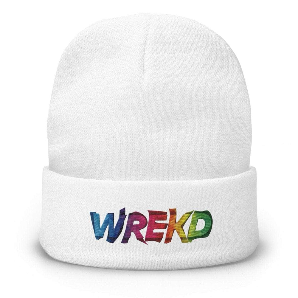 WREKD Colorful Embroidered Beanie