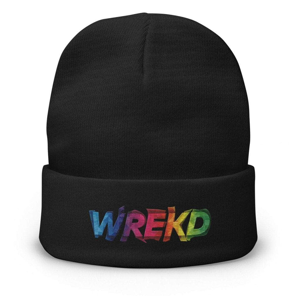 WREKD Colorful Embroidered Beanie