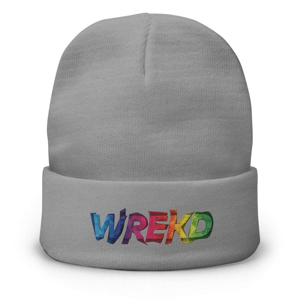 WREKD Colorful Embroidered Beanie