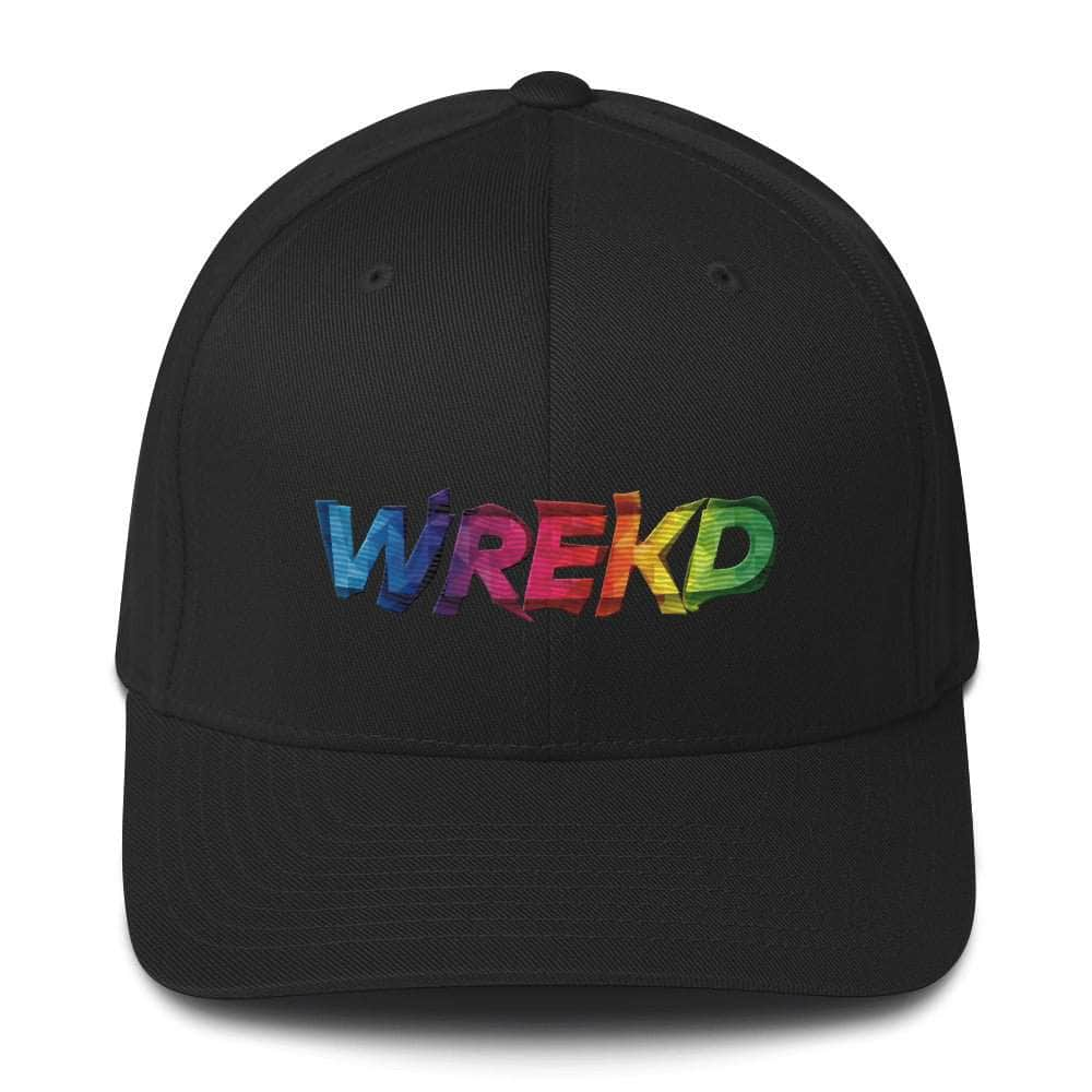 WREKD Colorful Logo Flexfit Structured Cap