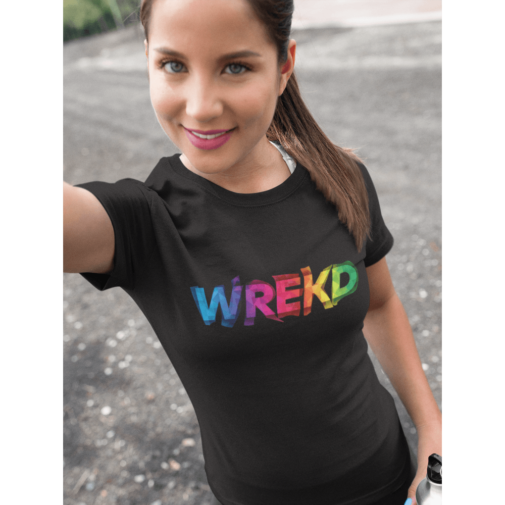 WREKD Colorful Warped Logo Unisex Tee