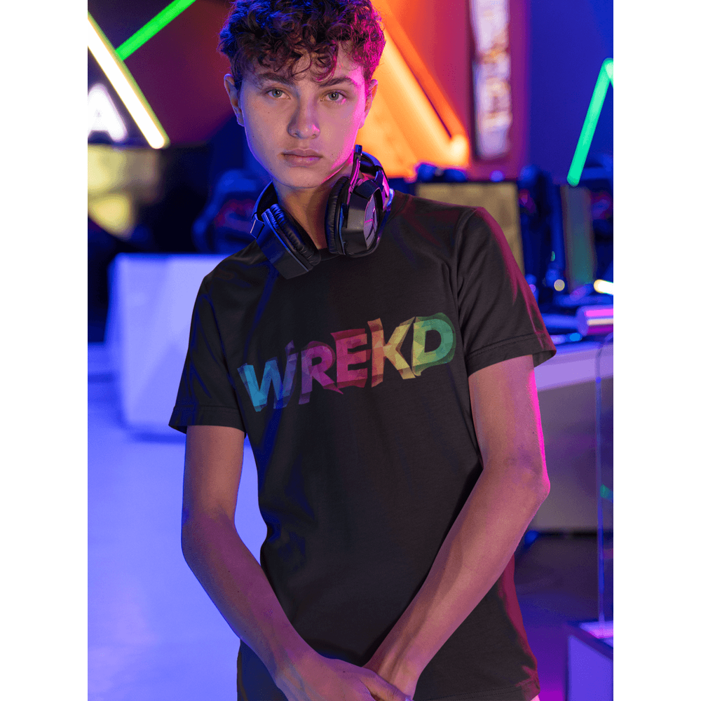 WREKD Colorful Warped Logo Unisex Tee