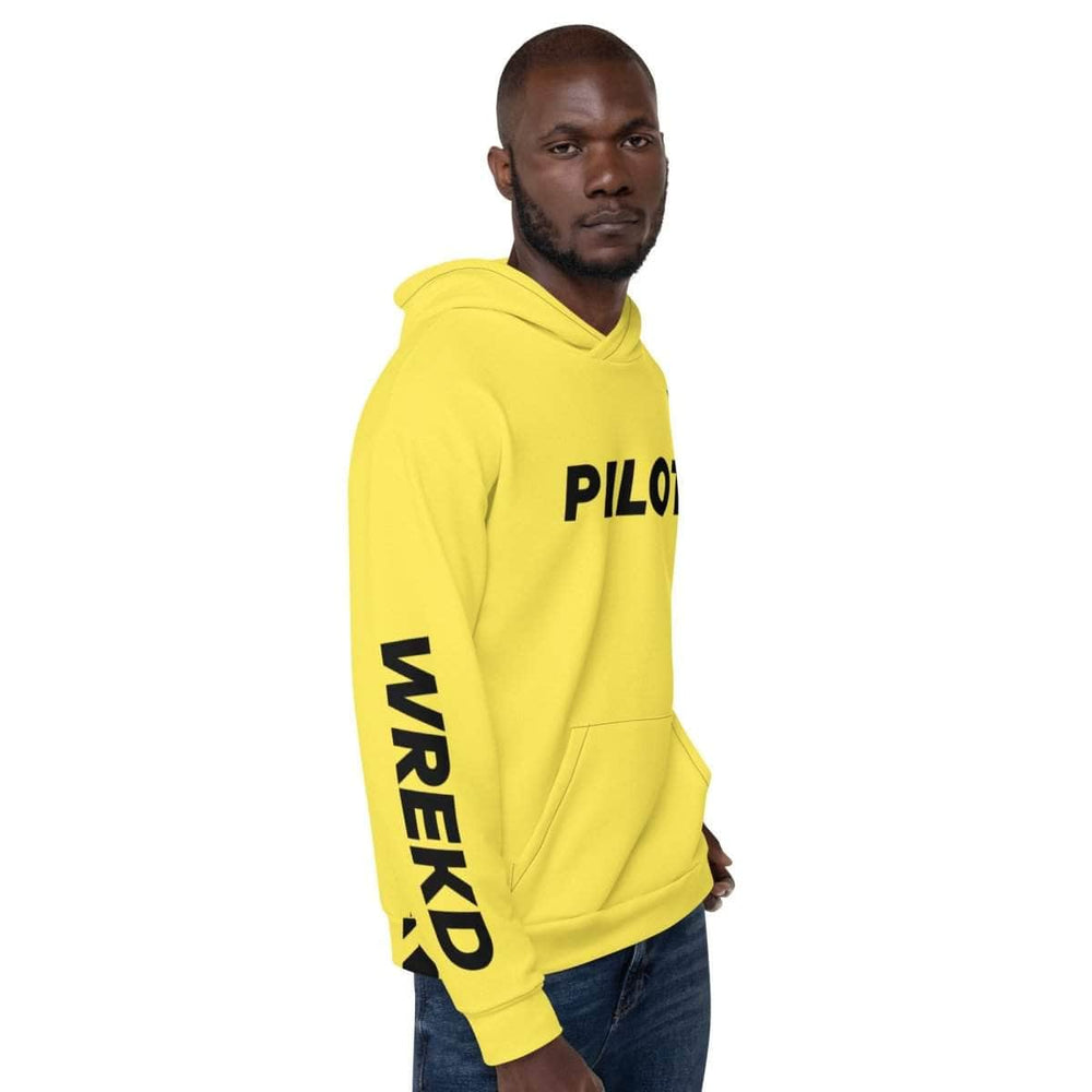 WREKD Drone Racing Unisex Hoodie - Yellow