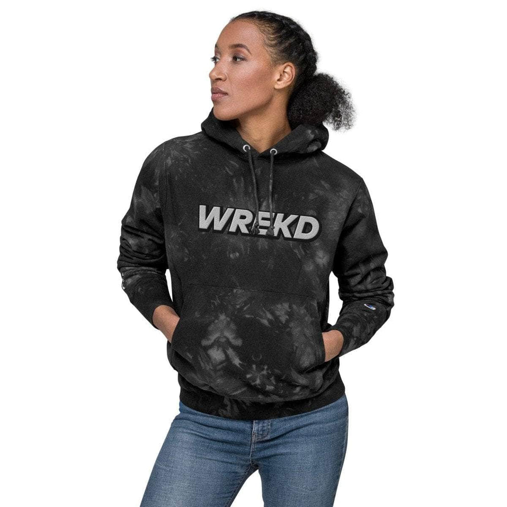 WREKD x VROOM Unisex Champion Tie-dye Hoodie