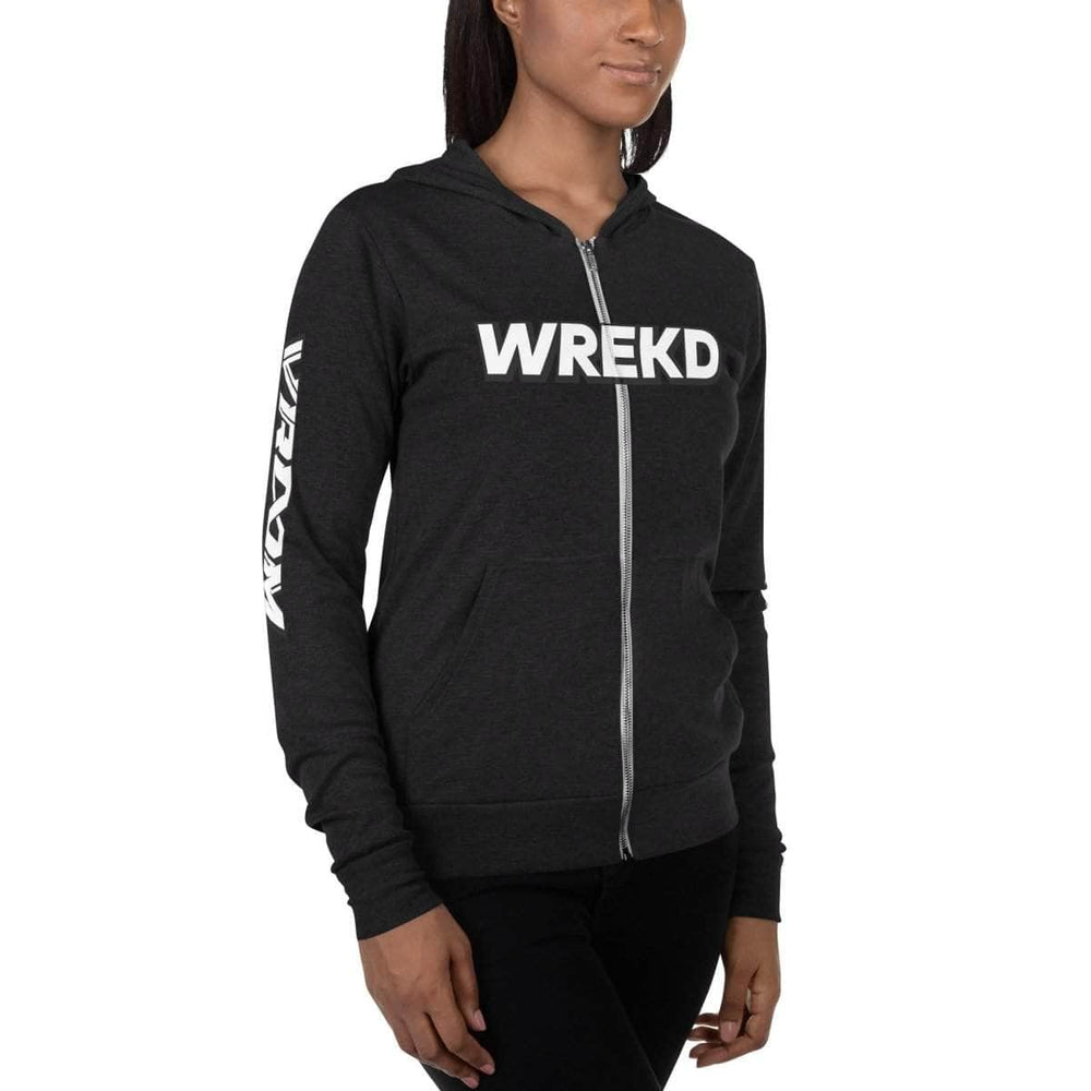 WREKD x VROOM Unisex zip hoodie