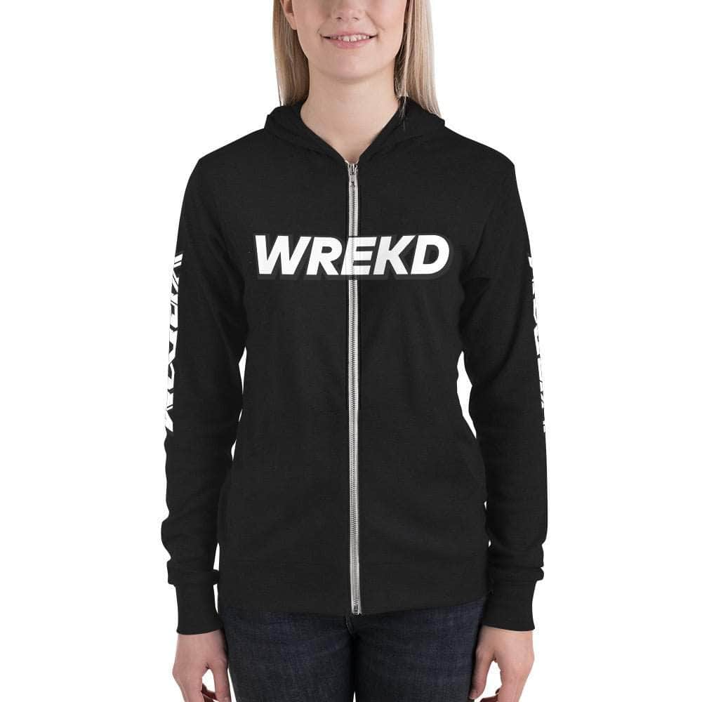 WREKD x VROOM Unisex zip hoodie