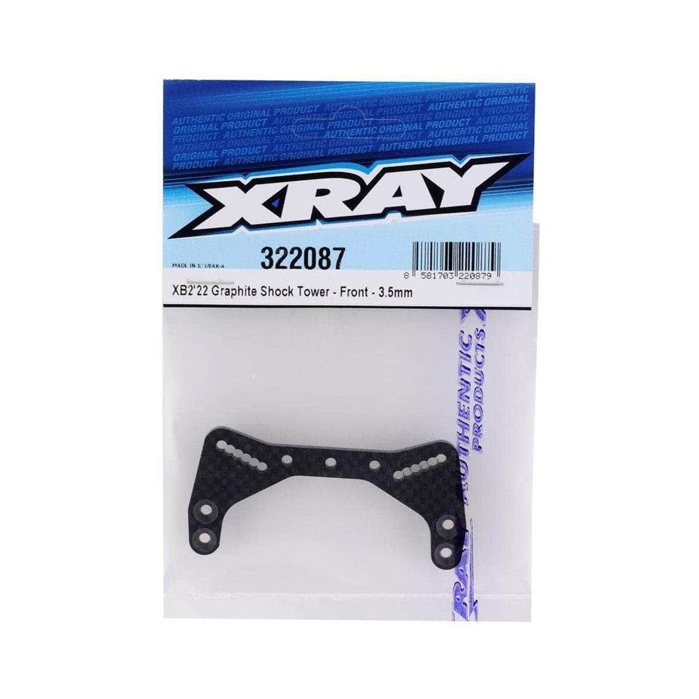 XRA322087, XRAY XB2 2022 3.5mm Graphite Front Shock Tower